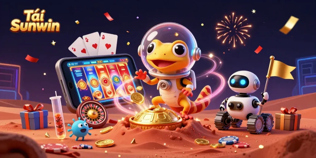 Tải Sunwin now and discover a fantastic Martian casino adventure with golden winnings and fun gaming elements.